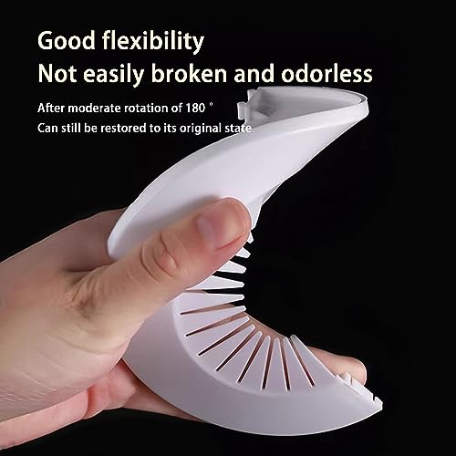 MAGO FAMILY MAGIC Fit 2.95 to 4.49 inch Outer Diameter Flange Water Pipe Cover Decoration White Radiator PP Plastic Escutcheon Collar Plumbing Cover Plates for Wall Pipe, 1 Piece (75-114mm)