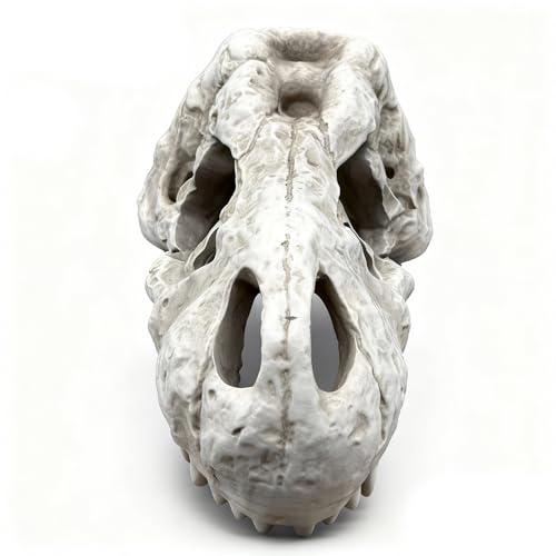 Animal Skull Aquarium Tank Decorations, Reptile & Amphibian Habitat Hideouts, Dinosaur T-Rex Dragon Decor Accessories for Fish, Lizard, Gecko