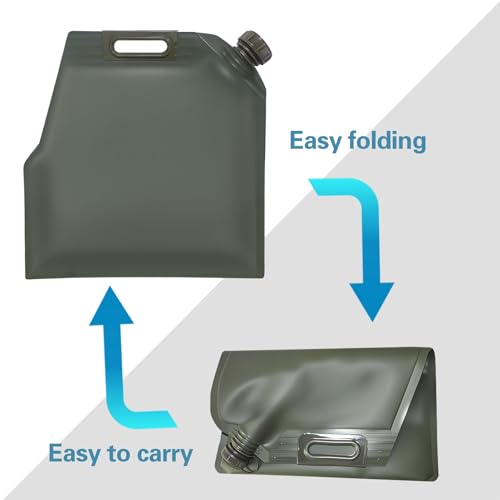 Agatige Fuel Bag for Gasoline, TPU Leakproof Portable Handheld Vehicle Oil Transfer Bag Gasoline Container for Drivers Motorcycles SUVs Road Trips (10L) - style: 10l