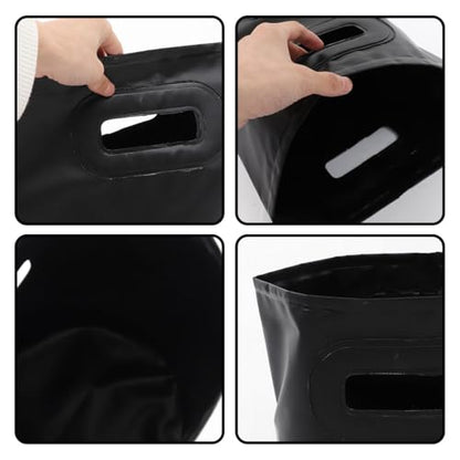 Outdoor Collapsible Bucket Folding Fishing Bucket Portable Water Tank Comfort Grip Handles for Camping Hiking