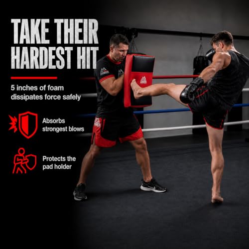 Amber Fight Gear Curved Body Punching Shield Striking Kick Shield for Boxing Punching Pad Muay Thai Training Foot Target Strike Body Shield, MMA, TKD, Martial Arts, Karate Workout 25”x16”x5”
