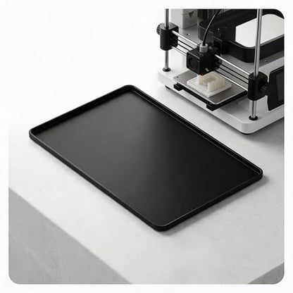 Frezonika Silicone Mat for 3D Printers, Anti-Slip Pad Compatible with Flashforge, Comgrow, Elegoo, Bambulab and Most of 3D Printers, Desk Surface Protector 3D Printer Accessories 23.6x15.8in (Black)