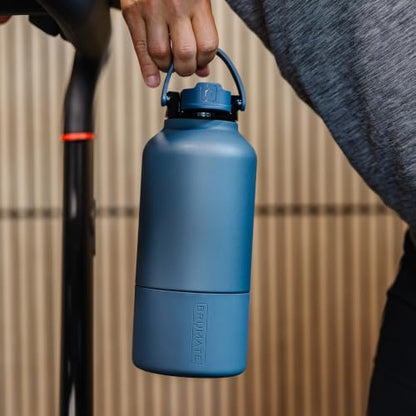 BrüMate Rise 65oz Water Bottle With 100% Leakproof Covered Silicone Straw | Insulated Stainless Steel Water Bottle With Removable Straw | Fast Flow | Soft Sip Silicone Spout | BPA-Free (Dune) - color: Dune, size: 65 Ounces