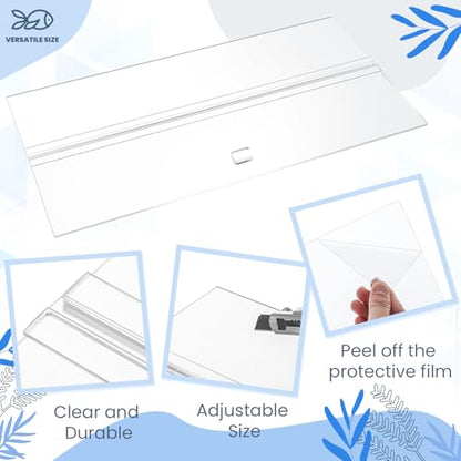 Aquarium Lids Acrylic Canopy 2 Pieces Set 22.95 x 16.61 x 0.28 Inch for 75/90/110 Gallon with Center Brace Aquariums Cover Fish Tank Lid with a Hook Knife, Clear