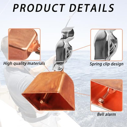 12 pcs Fishing Bell, Fishing Rod Bell, Catfish Fishing Gear, Fishing Rod Bell, Ice Fishing Accessories, Fishing Rod Techniques