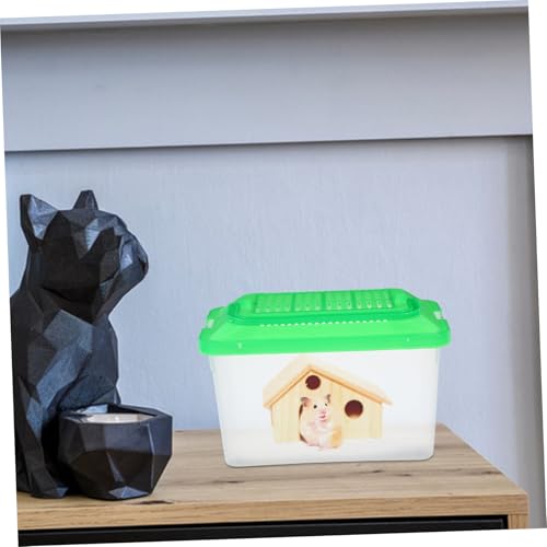 DECHOUS Handheld Pet Storage Box Transparent Turtle Habitat Fish Tank Lightweight Reptile Carrier for Hamsters Goldfish Turtles Versatile Easy to Optimal Airflow