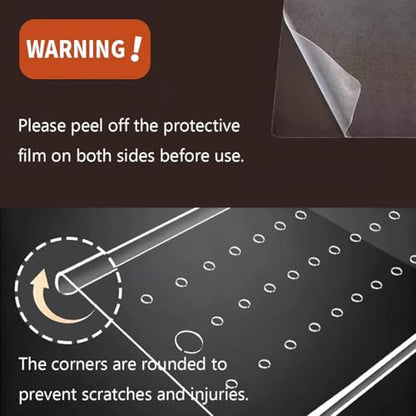 Fish Tank Safety Cover, Pet Proof Aquarium Lid, Fish Tank Hood Replacement Cover with Feeding Hole