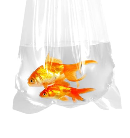 Fishery Bags 12 Inches Leak Proof Rounded Bottom Corners Clear Plastic Fish Bags for Marine and Tropical Fish Transport. (12" x 15" / 100 Pack / 2.25 Mil) - size: 12" x 15" / 100 Pack / 2.25 Mil