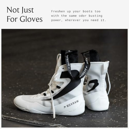BOXRAW Boxing Glove Deodorizers, Moisture Absorbing Glove Dryer
