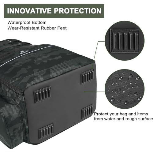 MATEIN Fishing Backpack, Water Resistant Tackle Storage Bag with Rod Holders & Cooler, Fishing Gifts for Men