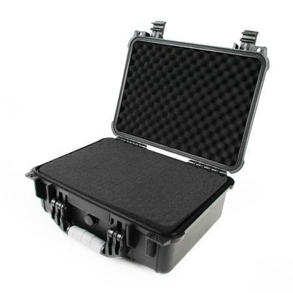 Large and Medium Size Weatherproof Equipment Cases, made of Polypropylene Plastic, Black with Foam Insert (16.5" X 13" X 7" (L x W x H)) - size: 16.5" X 13" X 7" (L x W x H) (BLACK)