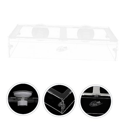 Happyyami 1pc Fish Tank Feeding Ring Aquarium Feeding Tool Aquarium Food Container Worm Feeder for Aquarium Automatic Fish Feeders Fish Tank Feeder Feeding Circle Sucker Fish Food Acrylic