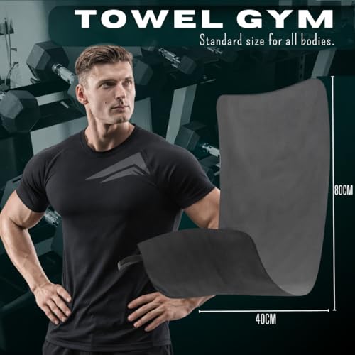 Workout Towels for Gym Pack 7 - Sweat Microfiber Fast Drying Towel Gym Sweat Towel with Hook Compact Absorbent Exercise Towel for Men and Women
