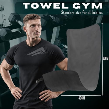 Workout Towels for Gym Pack 7 - Sweat Microfiber Fast Drying Towel Gym Sweat Towel with Hook Compact Absorbent Exercise Towel for Men and Women