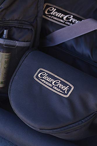 Clear Creek Portable Fly Fishing Dual Rod & Reel Complete Protection Storage Carrying Case - style: Four Piece - 33.25" Internal Length