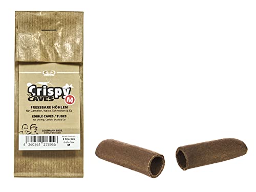GlasGarten Crispy Caves - Tasty Edible Caves/Tubes (Size M - 2 pcs)