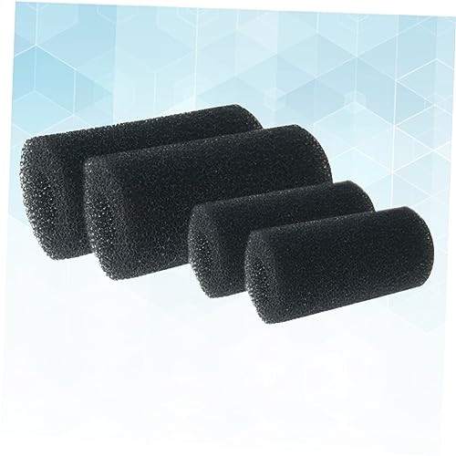 Levemolo 4pcs Fish Tank Filter Sleeve Pre-Filter Sponges Inlet Covers for Large Aquariums Easy to Use Safeguard for Fish