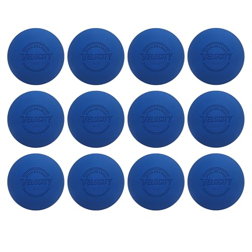 Velocity Lacrosse Balls - 1, 2, 3, 6, 12, 18, 24, 36, 60 and 120 Packs - for Practice, Official NFHS and College Approved Size - color: Royal Blue, size: 12 Balls, style: Practice Ball