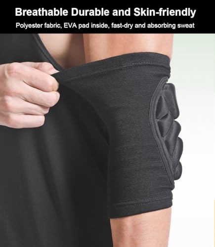 2 Pack Elbow Pads Volleyball Elbow Guard Baseball, Skate Pads Skateboard Pads Mountain Bike Pads, Soft Padded Elbow Sleeve for Volleyball Baseball Biking Roller Skating - size: Small