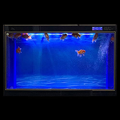 ELEBOX Aquarium Background Blue Black Fish Tank Background Wallpaper Double-Sided Aquarium Backing, Aquarium Decorations for 10 Gallon Aquarium 11.8" x 16.5" - size: 11.8" H x 16.5" L