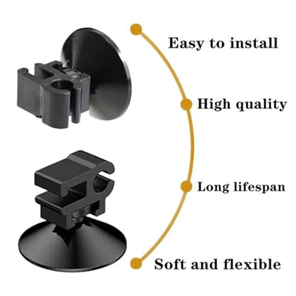 20Pcs Aquarium Suction Cup Clips Aquarium Air Tube Holders for Pump Power Cord Fish Tank Oxygen Tube Hose Buckle Wire Finisher