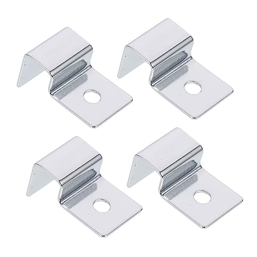 4Pcs Stainless Steel Aquarium Lid Support Clips Durable Glass Cover Holders for Fish Tanks Practical Bracket Supplies for Stable Aquarium Setup for Thick Glass
