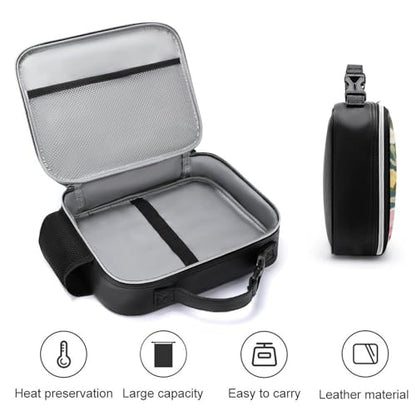 Goldfish Swimming in The Fish Tank Lunch Bag for Women Men,Reusable Portable Lunch Box, Soft Cooler Lunchbox for Work Picnic