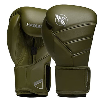 Hayabusa T3 Kanpeki Leather Boxing Gloves - color: Green, size: 12oz