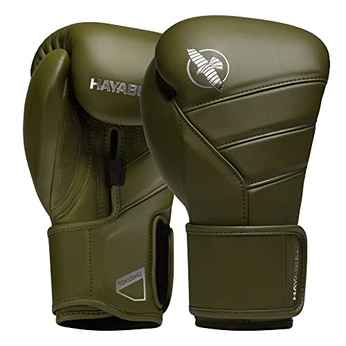 Hayabusa T3 Kanpeki Leather Boxing Gloves - color: Green, size: 16oz