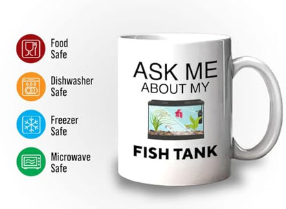 Bubble Hugs Fish Tank Lover Coffee Mug 11oz White - Fish Tank Lovers - Aquarist & Fishkeeping Gift