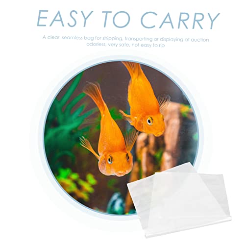 OUNONA 20Pcs Transparent Live Fish Transport Bags Aquarium Fry Packaging Pouches for Safe Tropical and Fish Shipping and Storage