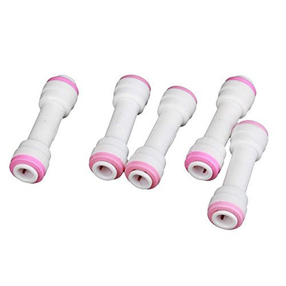 Malida 1/4" RO Water Tube Fitting Check Valve,Straight Quick Push to Connect Check Valve,for Ro Water Systems,Water Purifier, Pack of 5