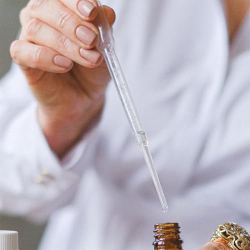 100pcs 3ml Graduated Plastic Disposable Droppers for Laboratory and Essential Oil Transfer, Calibrated Liquid Pipettes for Aquarium, DIY Crafts, and Scientific Use