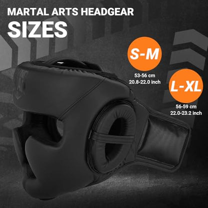 Boxing Headgear - color: Black, size: Large