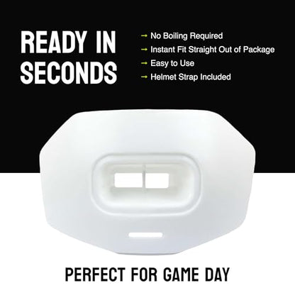 DAMAGE CONTROL Youth Football Mouth Guard – White - color: White