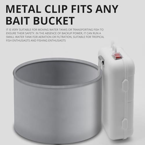 Small Aerator for Fish 6 Gallons/19GPH-35GPH,Aerator for Bait Bucket,Adjustable USB Air Pump,Quiet Voice,with Car Cigarette Lighter, Suitable for Tropical Fish Enthusiasts and Fishing Enthusiasts