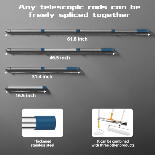 Self Leveling Tool kit, 20 Inch Spiked Roller with Telescopic Handle for Garage, Apartment, Shop, Home, Bathroom, Basement & Commercial Flooring - Includes Spike Shoes, Scraper, Heavy-Duty Canvas Bag