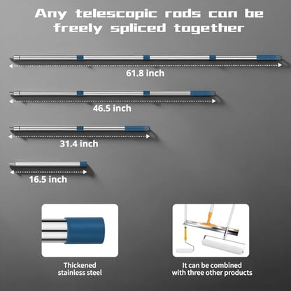 Self Leveling Tool kit, 20 Inch Spiked Roller with Telescopic Handle for Garage, Apartment, Shop, Home, Bathroom, Basement & Commercial Flooring - Includes Spike Shoes, Scraper, Heavy-Duty Canvas Bag