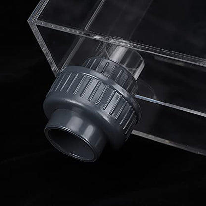Quality Acrylic Self Start Siphon Hang On Overflow Box Super Quiet for Fish Tank Aquarium