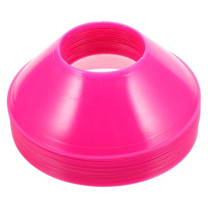 Toyvian Soccer Training Cones 20 Pack Sports Practice Discs for Soccer Drills Football Training Cones Basketball Skating Agility Markers Stackable Indoor Outdoor Field Marking Set