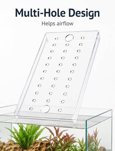 Clear Acrylic Aquarium Lid with Fresh Air Holes，3/4/5 mm Fish Tank Sliding Cover，Anti Jump Light Transmission(4mm,70x20.4cm)