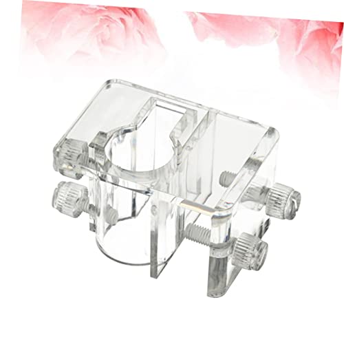 2pcs Aquarium Fixed Clip Water Holder Clamp Acrylic Fish Tank Clip (Size s 5-20mm) Prevents Slipping Falling - color: Transparentx2pcs, size: Size 1x2pcs