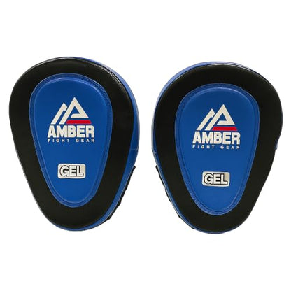 Gel-Infused Leather Punch Mitts for Boxing, Kickboxing, and MMA, Curved Design with Sweat-Resistant Lining, Shock-Absorbing Padding, Perfect for Training and Fitness Workouts