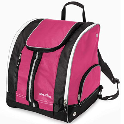 Athletico Ski Boot Bag – Skiing and Snowboarding Travel Luggage – Stores Gear Including Jacket, Helmet, Goggles, Gloves & Accessories – Venting and Grommets for Snow Drainage - color: Pink