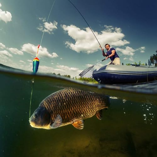 Fishing Landing Net with Stainless Steel Telescoping Pole 74.8" Long Handle,Rubber Coated Nylon Mesh,for Steelhead,Salmon,Kayak,Catfish,Bass,Trout,Shrimp,Crab,for Easy Catch & Release,74.8 inch - style: 20 Inch-aluminum