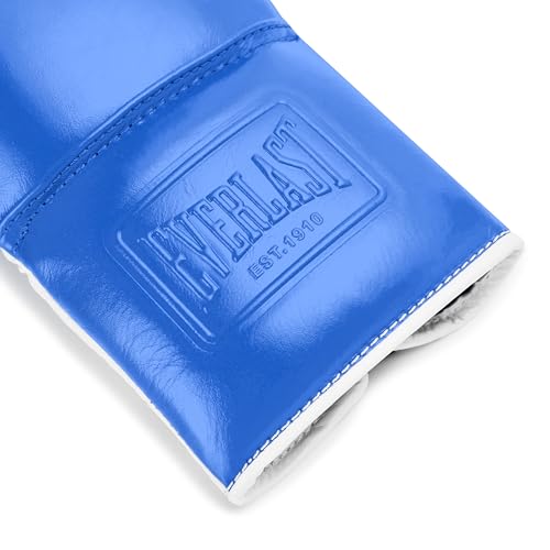 Everlast Powerlock OG Pro Boxing Gloves - color: Blue/White, size: 10oz X-Large