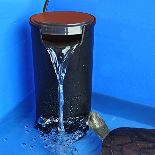 Turtle Tank Filter Aquarium Turtle Filter Internal Filter for 3 to 20 Gallons Small Fish Tank Turtle Tank Reptiles Shrimp Amphibian Frog Cichlids Newt(Aquarium filter)
