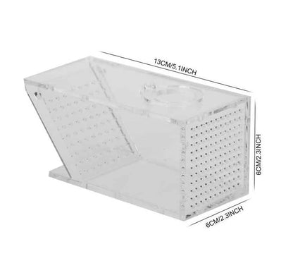 Acrylic Aquarium Crab Trap Fish Tank Shrimp Snail Catcher One Way Valve Box