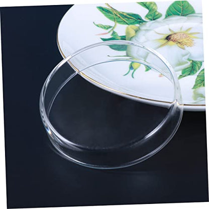 FOMIYES Clear Glass Shrimp Feed Dish for Fish and Reptiles Durable Crystal Feeding Bowl for Aquariums Smooth Surface Enhances Tank Aesthetics Multipurpose Use for Shrimp Fish and More