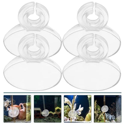 GLEAVI 20pcs Aquarium Suction Cup Clips Air Hose Holders Oxygen Tubing Fixing Clips Soft Tube Clamp Set for Fish Tank Air Pump Accessories